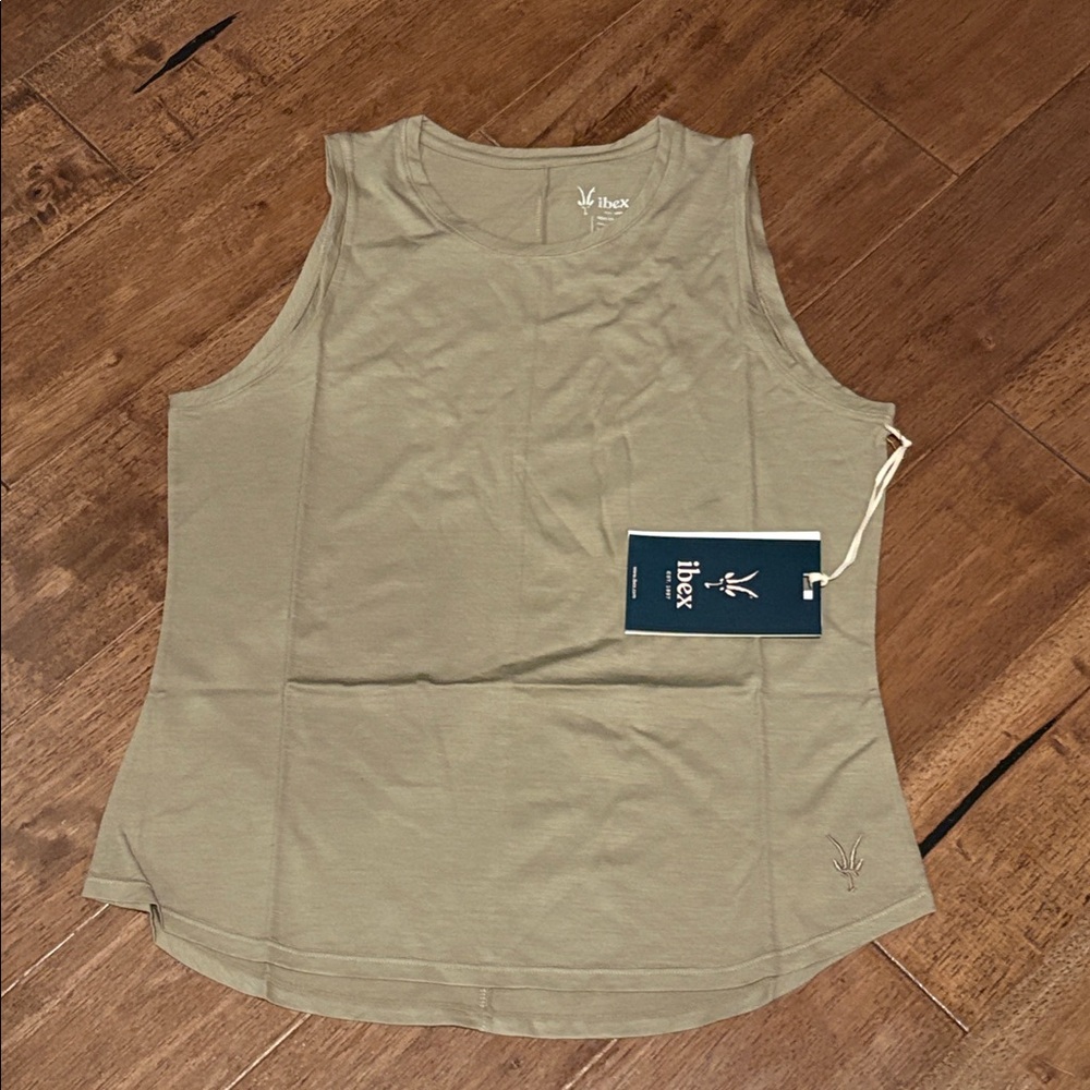 Ibex Sage Green Sleeveless Top